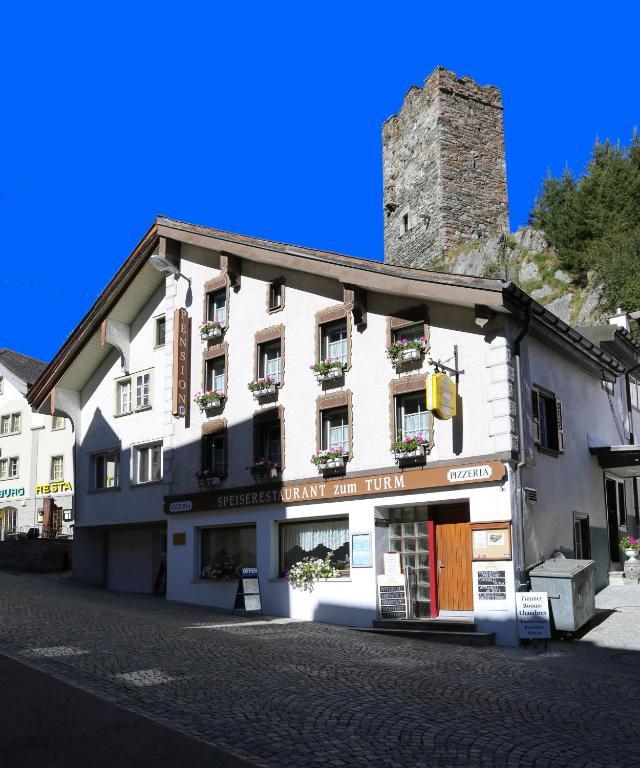 Gasthaus Pension Zum Turm ホスペンタール エクステリア 写真